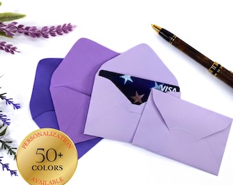 Gift Card Envelopes with Tuck-In Flap | Mini Envelopes for Weddings & Gifts