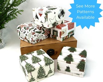 Christmas Mini Envelopes & Note Card Set: Letters to Santa Holiday Stocking Stuffer Favor Boxes