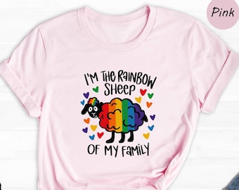 I'm The Rainbow Sheep Of My Family Shirt, Rainbow Sheep Shirt, Pride Shirt, Rainbow Shirt, Pride Month Shirt, Pride Gift, Pride Ally Shirt