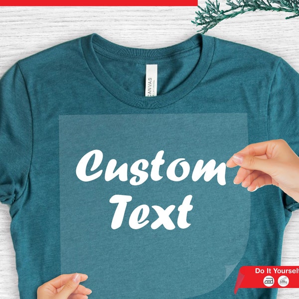 Custom Text Iron on Transfer, Make Your Own DTF, Ready to Print, Family Picture Decal, Custom Text Heat Transfer, Birthday Custom Text DTF