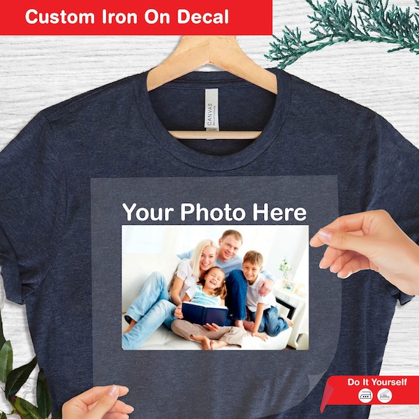 Custom Photo Iron on Transfer, Make Your Own DTF, Ready to Print, Family Picture Decal, Custom Heat Transfer, Birthday Photo DTF