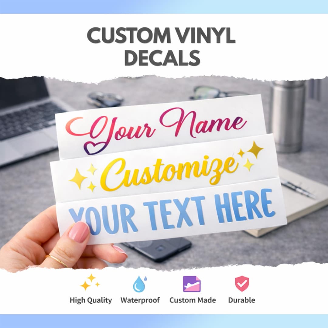 Bulk Custom Vinyl Transfer Decal - Your Business Logo or Design ...