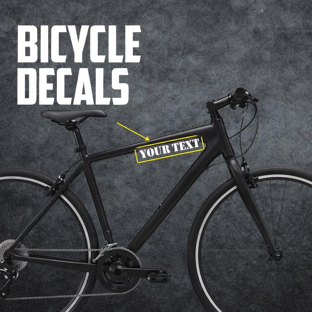 Bike Frame Decal Bike Frame Decals UV Stıcker – Custom Bike Decals ...