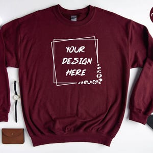 Your Design Sweatshirt, Personalized Design Sweater, Your Image Here Sweatshirt, Custom Text Sweatshirt, Your Logo Sweatshirt