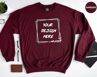 Your Design Sweatshirt, Personalized Design Sweater, Your Image Here Sweatshirt, Custom Text Sweatshirt, Your Logo Sweatshirt