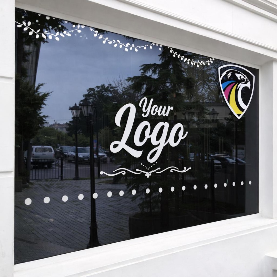 Custom Business Window Decal - Storefront Vinyl Lettering ...