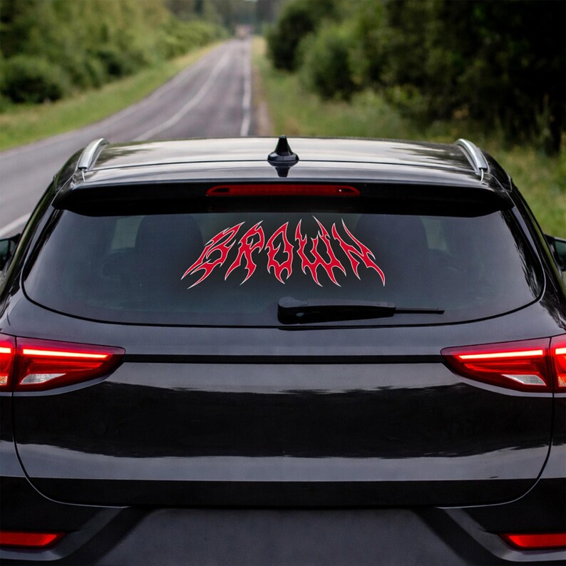 Handwrite On Car Window Custom Text Windshield Banner UV Stıcker - Personalized Car Front ...