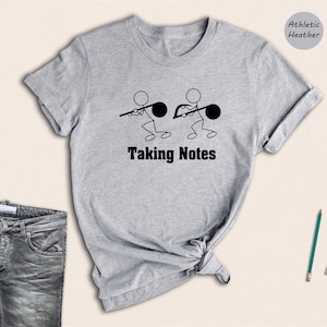 Taking Notes Shirt, Funny Musician Shirt, Music Lover Shirt, Funny Notes Shirt, Musician Gift, Pianist Gift, Music Teacher Gift, image 2
