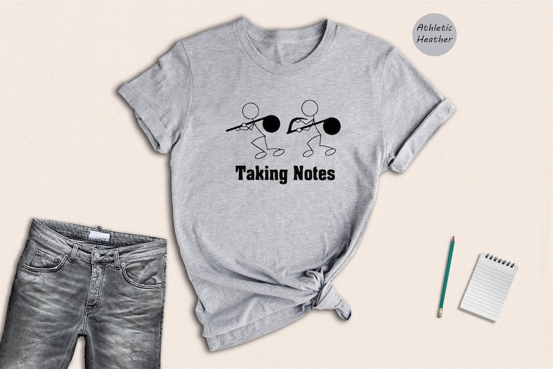 Taking Notes Shirt, Funny Musician Shirt, Music Lover Shirt, Funny Notes Shirt, Musician Gift, Pianist Gift, Music Teacher Gift, image 2