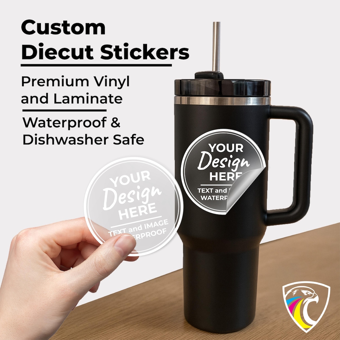 Custom UV DTF Stickers, Personalized Photo & Text Decals, Waterproof ...