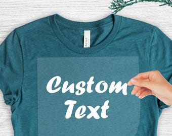 Custom Text Iron on Transfer, Make Your Own DTF, Ready to Print, Family Picture Decal, Custom Text Heat Transfer, Birthday Custom Text DTF