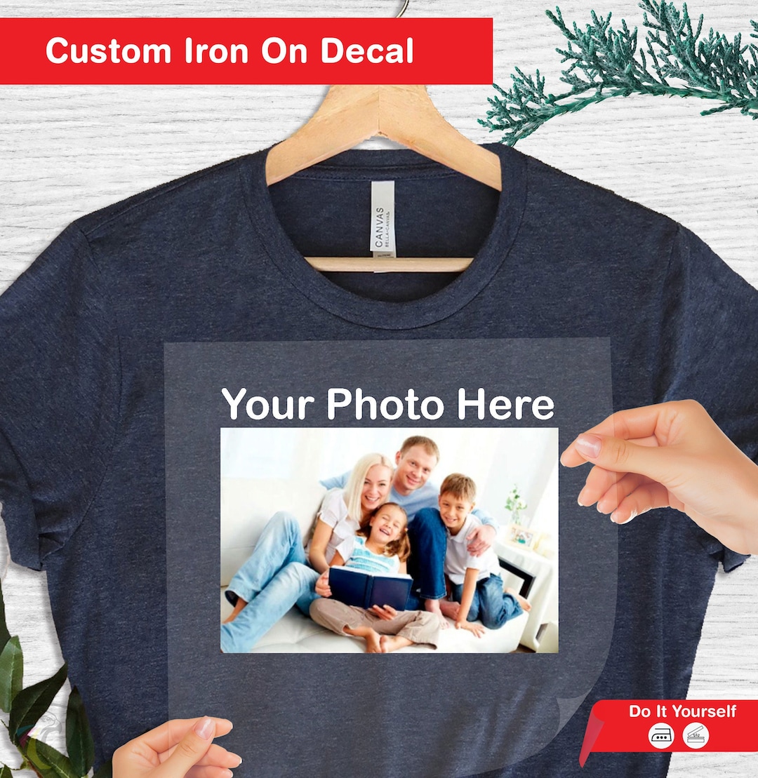 Custom Photo Iron on Transfer, Make Your Own DTF, Ready to Print, Family Picture Decal, Cu
