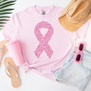Cancer Awareness Shirt, Breast Cancer Shirt, Pink Ribbon Shirt, Cancer Ribbon Shirt, Motivational Shirt, Cancer Shirt