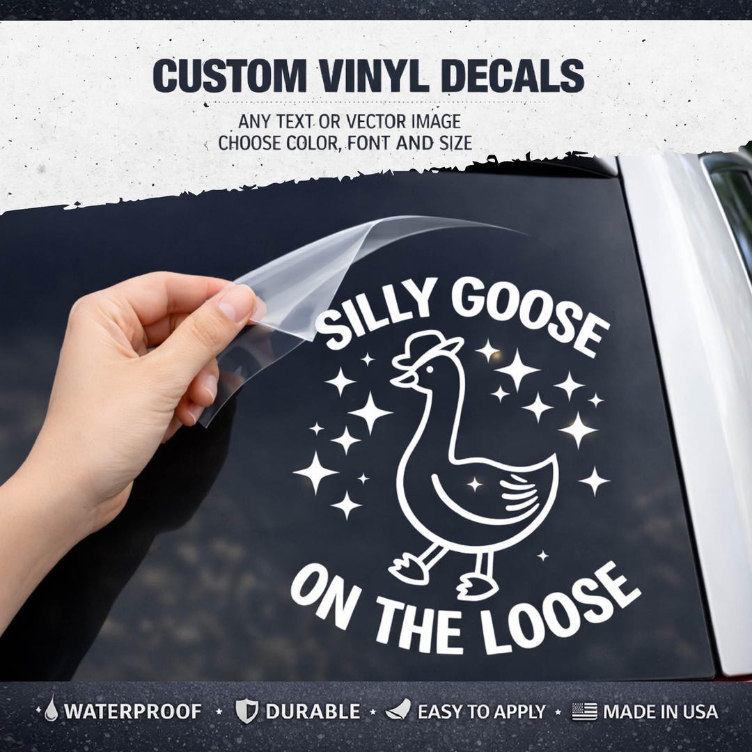 Custom Text Vinyl Transfer Decal - Personalized Lettering UV Sticker ...