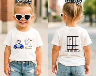 Got Too Silly Toddler Shirt Funny Silly Goose Toddler Tee Funny Farm Animal Kids Shirt Baby Funny Shirt