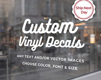 Make Your Own Vinyl Decal - Personalized Wedding-Event UV  Sticker - Custom Text for Glassware, Bottles & Decor