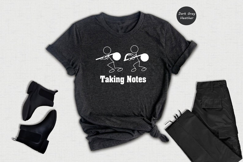 Taking Notes Shirt, Funny Musician Shirt, Music Lover Shirt, Funny Notes Shirt, Musician Gift, Pianist Gift, Music Teacher Gift, image 3