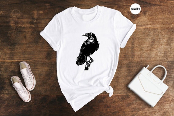 Raven Shirt, Animal Lover Shirt, Cute Raven Shirt, Bird Lover Shirt, Raven Crow Shirt, Crow Shirt, Blackbird Shirt