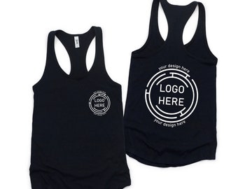 Custom Logo Tank Top, Company Logo Tank, Team Logo Tank Top, Personalized Logo, Logo Text Here, Personalized Tank Top