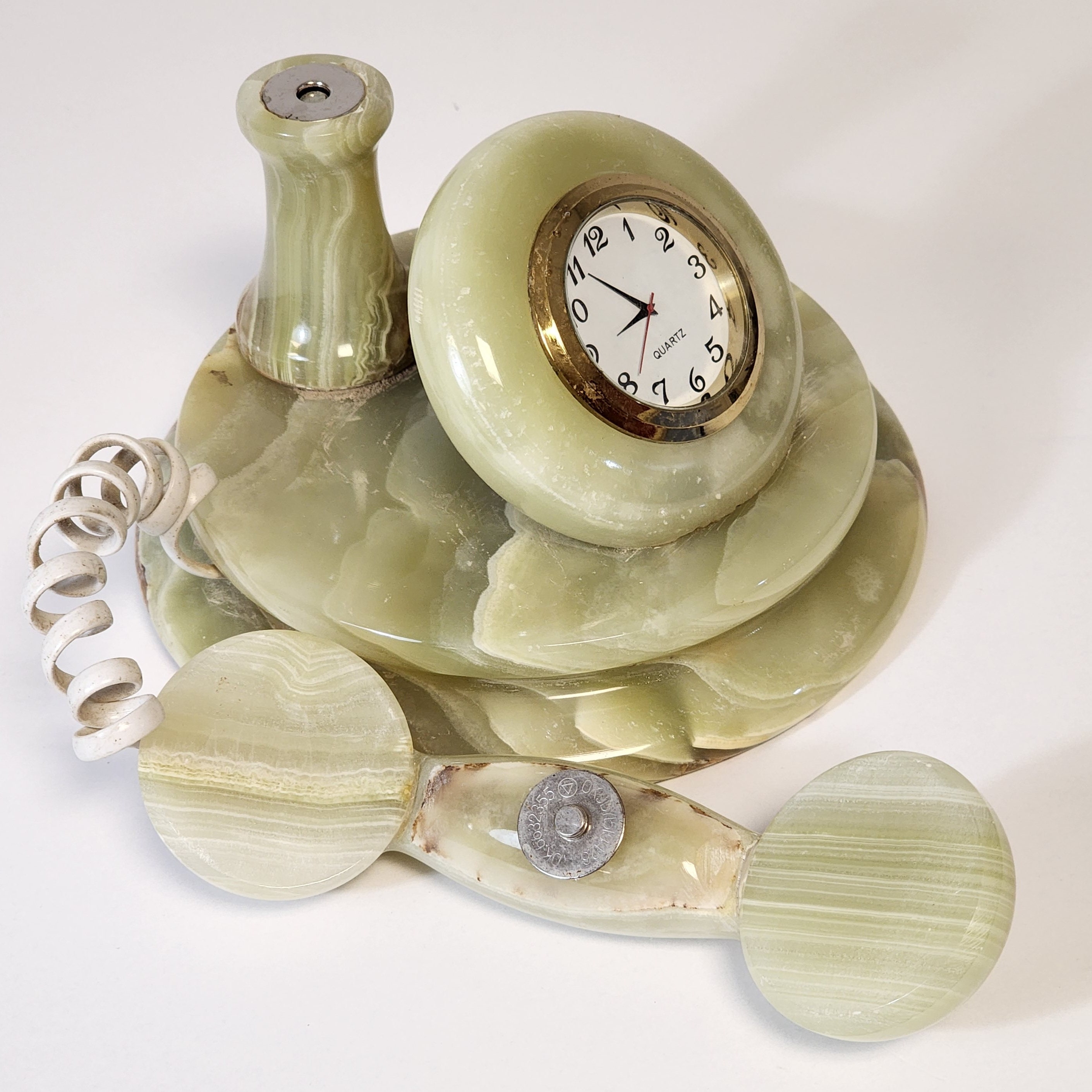 Marble Desk Clock Mantel Clock Home Office Decorative Desk Mantel