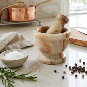 Grön Onyx Mini Mortel och Stöt - 2,25" Liten Örtkvarn & Pillkross - Liten Saffranskvarn, Kryddstöt Gåva