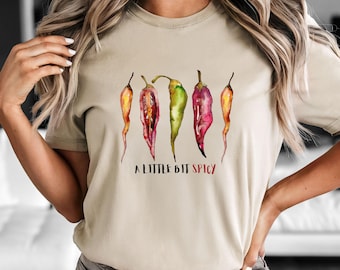Spicy Peppers Tshirt, Red Chili Pepper Shirt, Pepper Shirt, Vegetable Tee, Garden Tshirt, Spicy Mama Shirt, Gardening Shirt, Foodie Gift