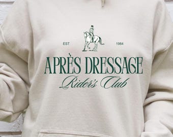 T-shirt, felpa o felpa con cappuccio equestre Après Dressage Rider's Club