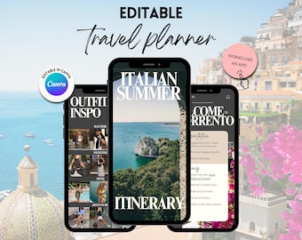 Italienischer Sommer Reiseplan | Mobile Reiseplaner (Digitaler Download)