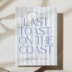 Nautische Bachelorette Reiseplan: Cape Cod Mädels Reise (5x7 Digitaler Download)
