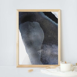 Modern Scandinavian Neutral Blue Tones, Home Décor, Printable Art, Blue Watercolor Nursery Art