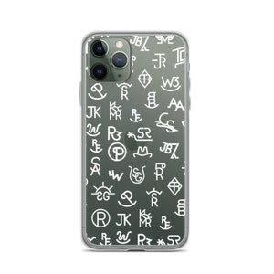 Coque iPhone Western de marque de bétail [BLANC] | Coque iPhone de rodéo | Cadeau de cow-girl | Cadeau pour cow-girl | Percutant | Mode de vie d'élevage