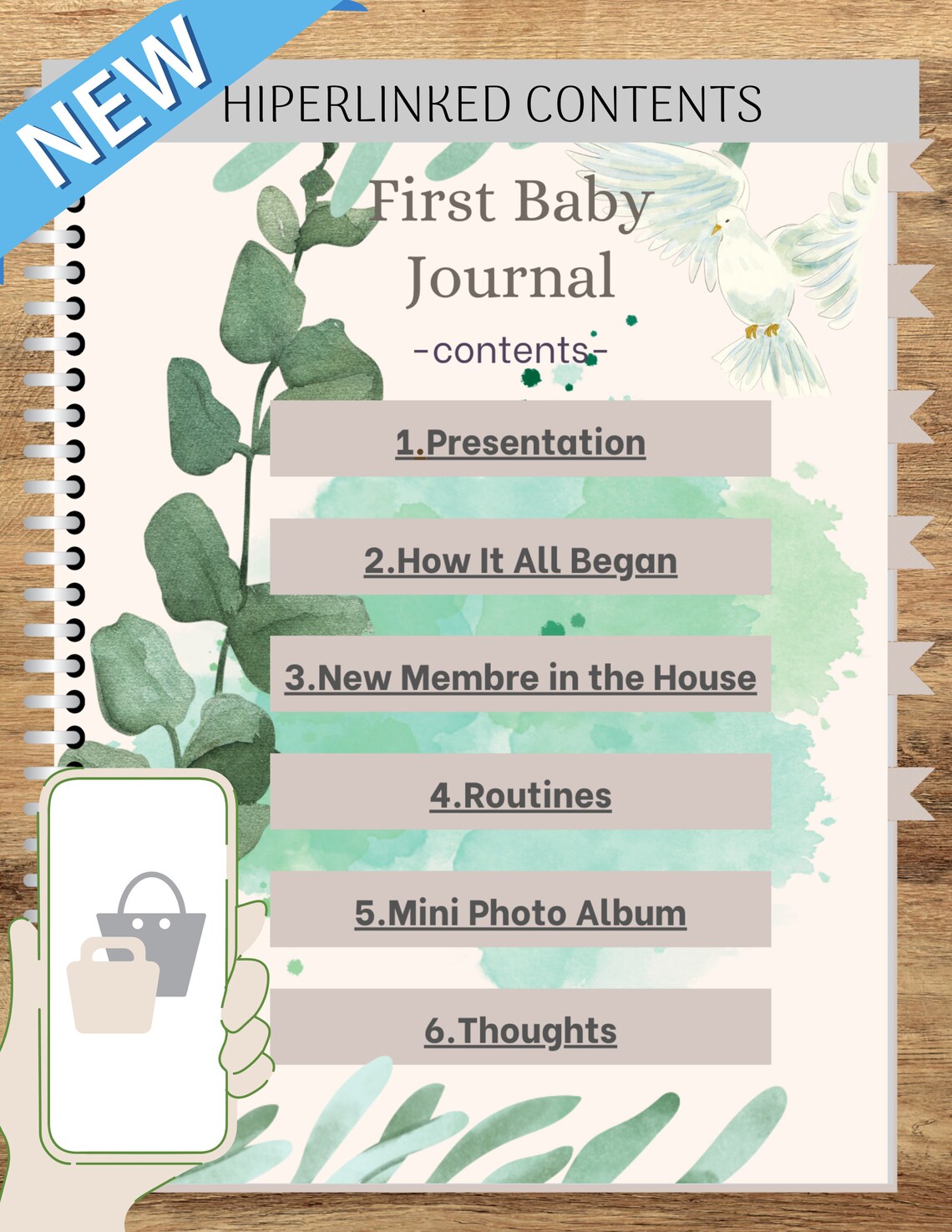 Digital Baby Book Digital Baby Journal Digital Memory Book New Baby