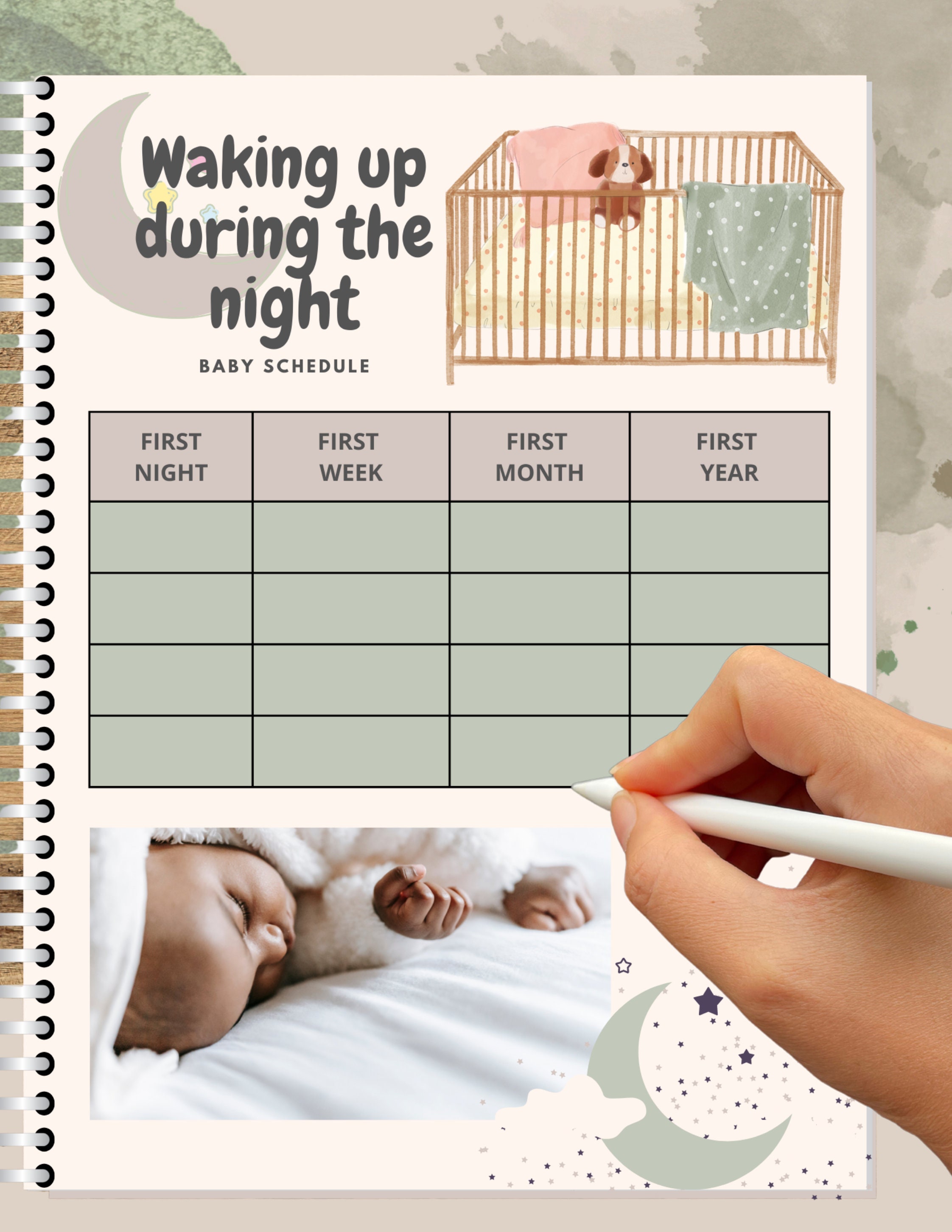 Digital Baby Book Digital Baby Journal Digital Memory Book New Baby