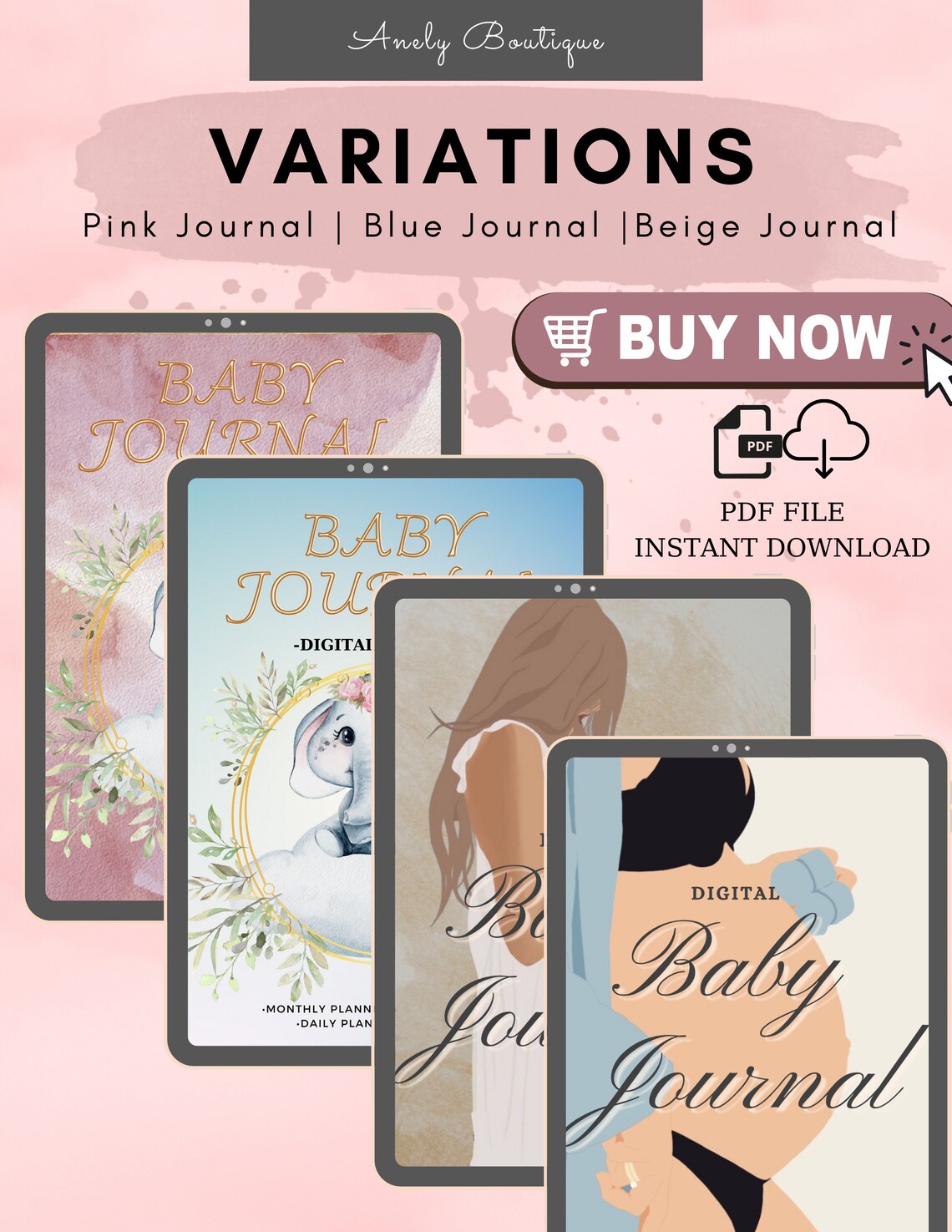 Digital Baby Journal Digital Baby Book Memory Book for Baby Digital