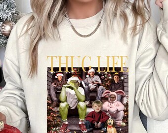 Thug Life Christmas Movie Crewneck Sweatshirt
