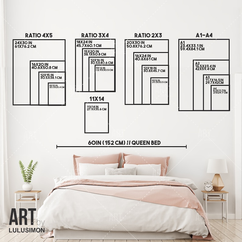 wall art size guide
