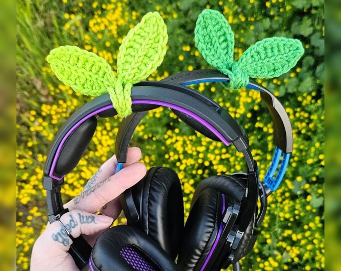 Crochet Sprout headphone/bookmark accessories