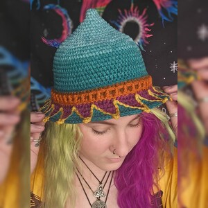 Gorro de hadas Petal Belle tejido a crochet