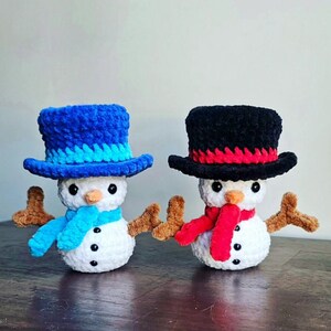 Muñeco de nieve de crochet
