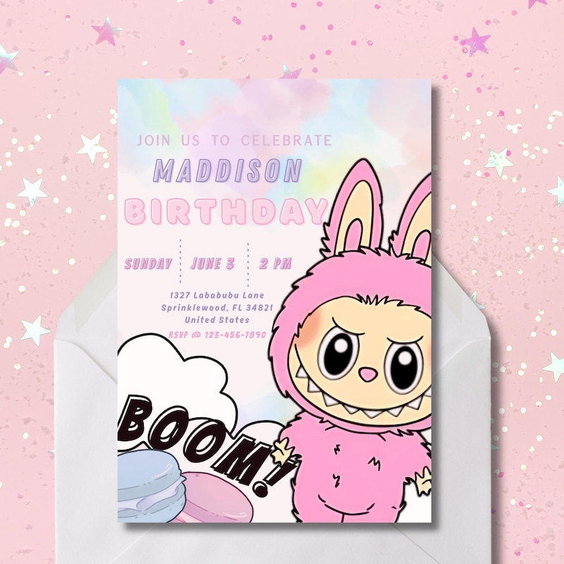 Labubu Birthday Card - Etsy