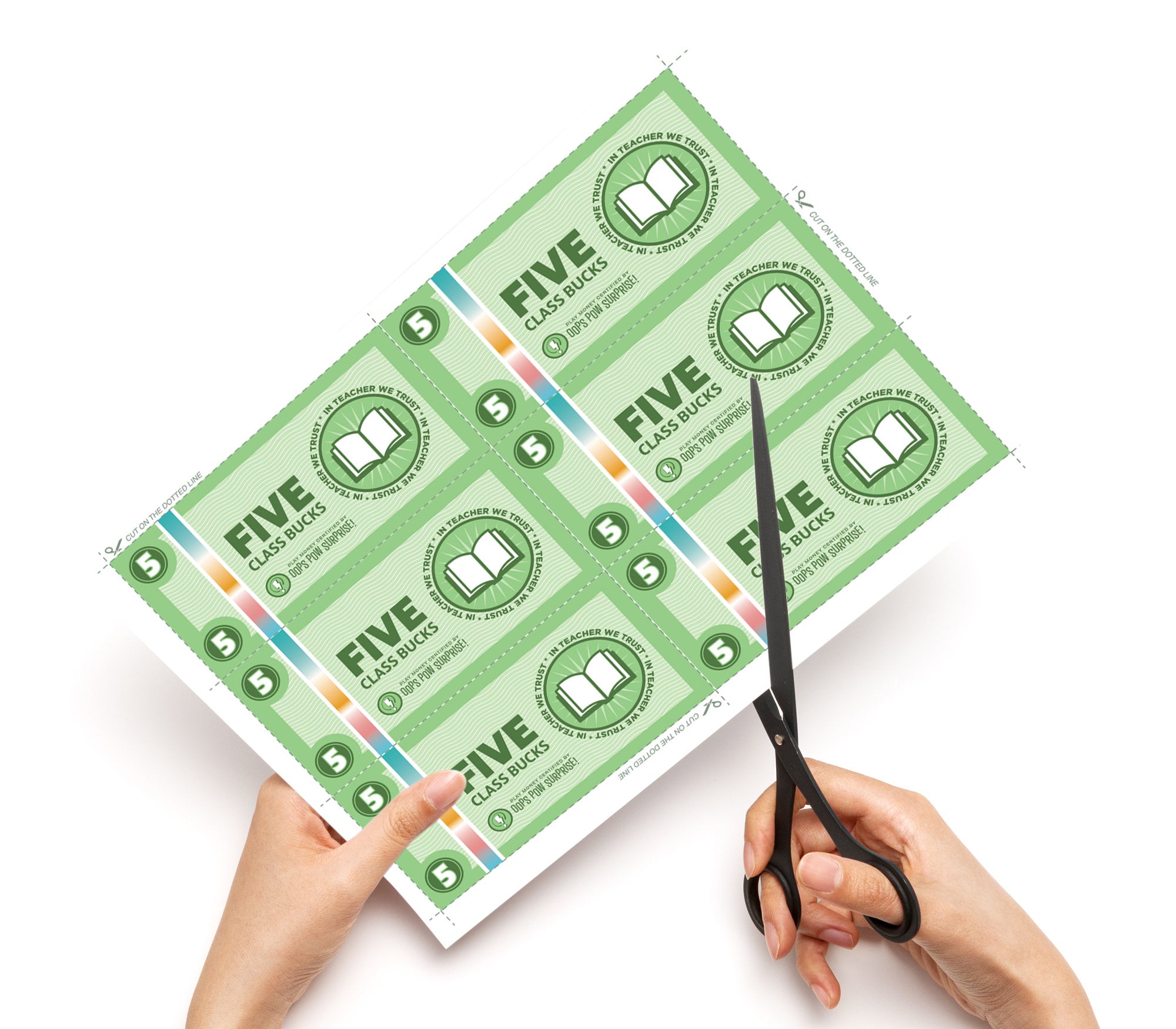 Printable Class Bucks Play Money Teacher Reward Coupons for Kids Teach ...