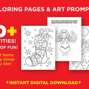 Printable Christmas Activity Pages for Kids 5 - 9 | Holiday Coloring ...