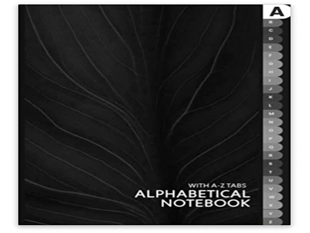 Alphabetical Notebook Notebook With Alphabet Tabs Organizer Etsy