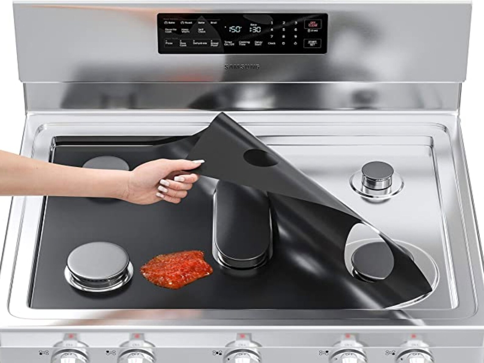 Stove Coverstove Top Protector Heat Resistant Gas Stove Burner Covers Reusable Stove Guard Stove