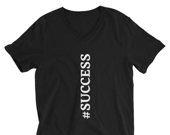 Unisex Short Sleeve V-Neck T-Shirt (SUCCESS)
