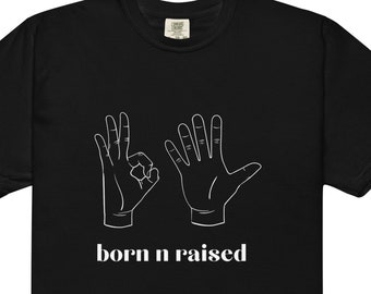 Men’s garment-dyed heavyweight t-shirt, 305 Born n Raised, Miami shirt