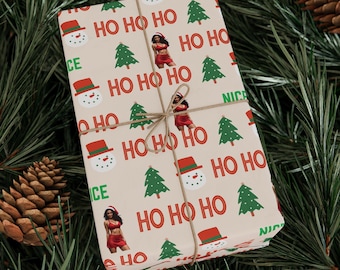 Nice Bikini Santa | Christmas pattern Wrapping Paper | Holiday wrap roll