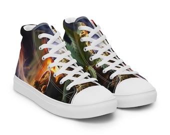 Women’s high top canvas shoes (420)