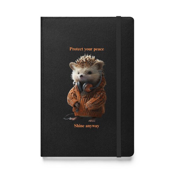 Hardcover bound notebook (Baby Hedgehog)