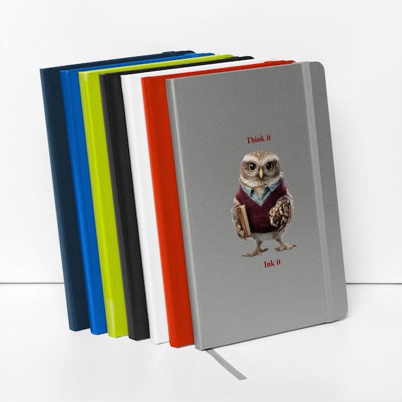 Hardcover bound notebook (Wise Young Owl)